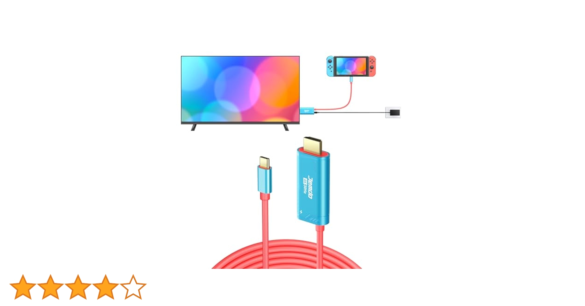 Amazon.co.jp: JINGDU USB C to HDMI ケーブル Nintendo Switch